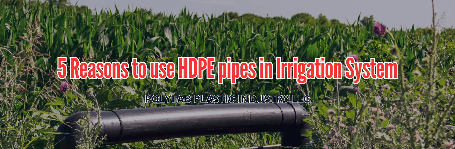 5 Reasons to use HDPE pipes in Irrigation System